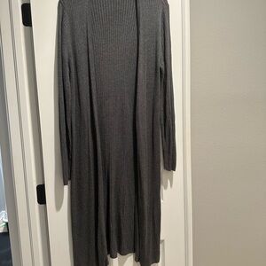 INC International Concepts Heather Gray Long Cardigan